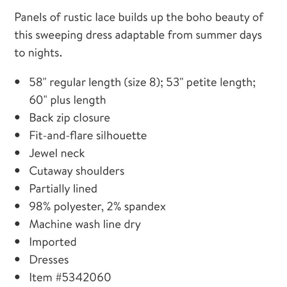 Eliza J. cream lace dress - Picture 11 of 11